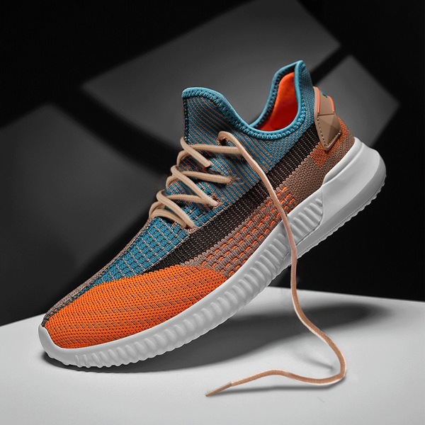 

Men Color Block Lace-up Decor Sneakers, Multicolor