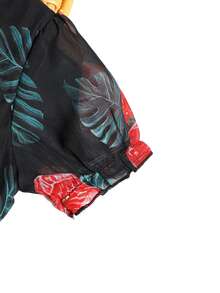 Đầm Gái viền lá sen Hoa Giải trí - Nhiều màu - Xem 3