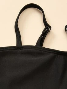 TOM & JERRY X SHEIN Tween Girl Cartoon Graphic Bikini Set Summer Beach - Multicolor - View 4