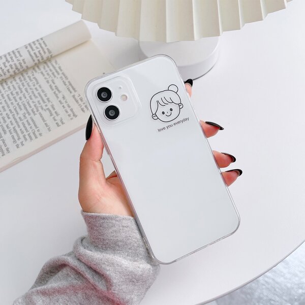 

Girl Pattern Clear Phone Case