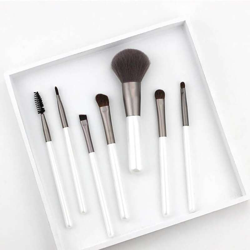 

7pcs Makeup Brush Set, White