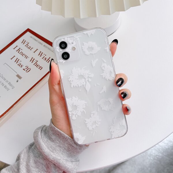 

Flower Pattern Clear Phone Case