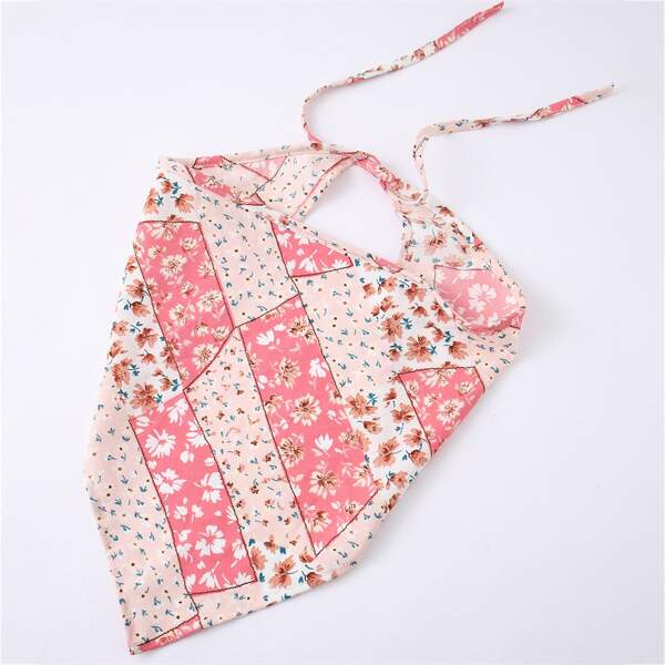 

Flower Print Hair Band, Pink