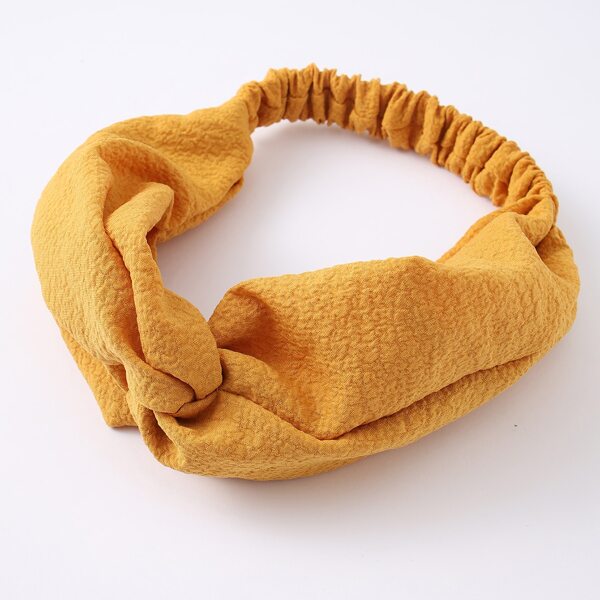 

Solid Hair Band, Yellow