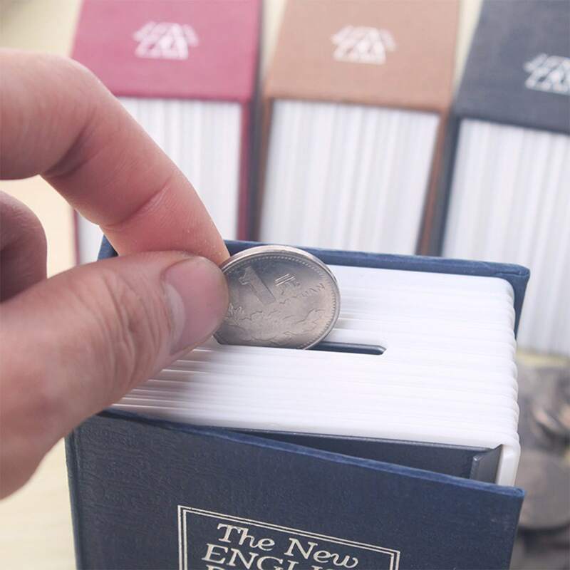 

1pc Random Book Design Coin Storage Box, Multicolor