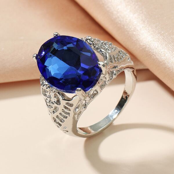 

Gemstone Decor Ring, Royal blue