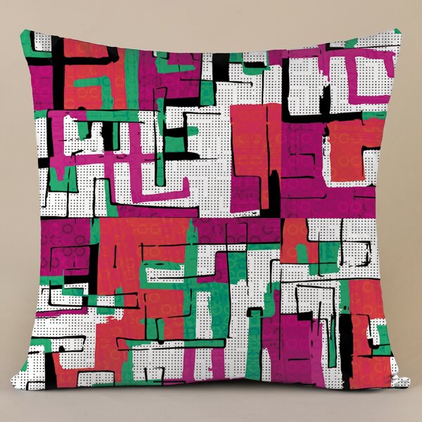 

Graphic Print Cushion Cover Without Filler, Multicolor