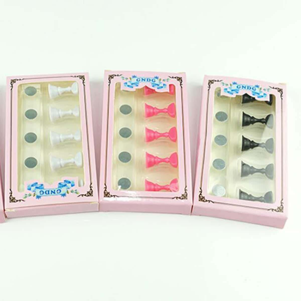 5pcs Random Nail Art Practice Rack, Multicolor
