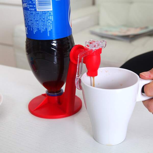 

1pc Hand Pressure Drink Dispenser, Red