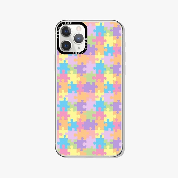 

Colorful Puzzle Pattern Phone Case, Multicolor