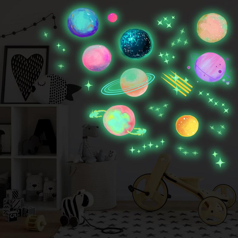 

Kids Planet Print Glow Sticker, Multicolor