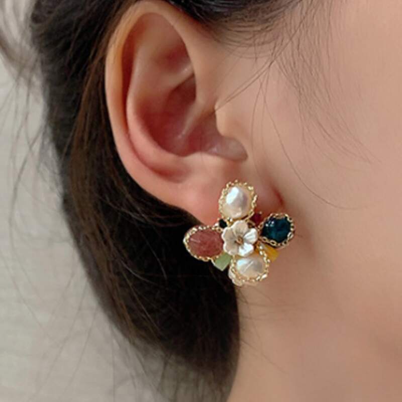 

Faux Pearl Decor Earrings, Multicolor