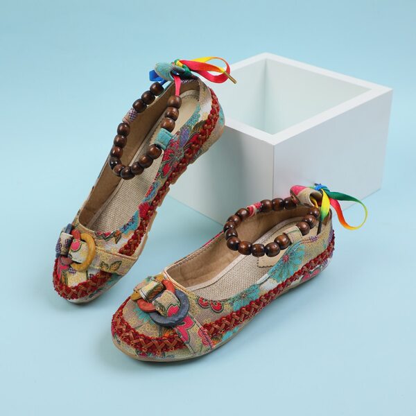 

Bead Decor Braided Design Flats, Multicolor