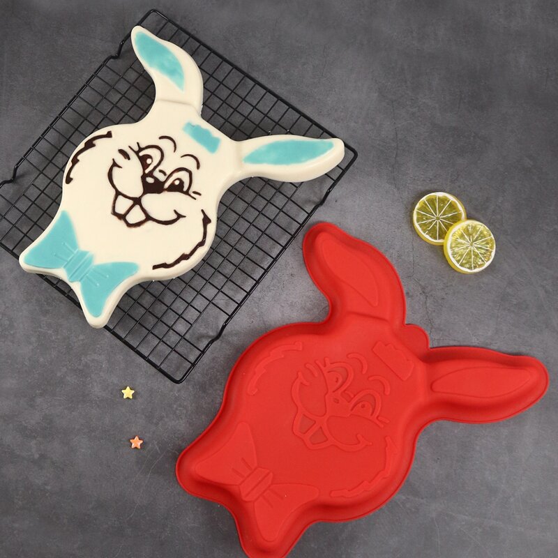

1pc Rabbit Cake Mold, Red