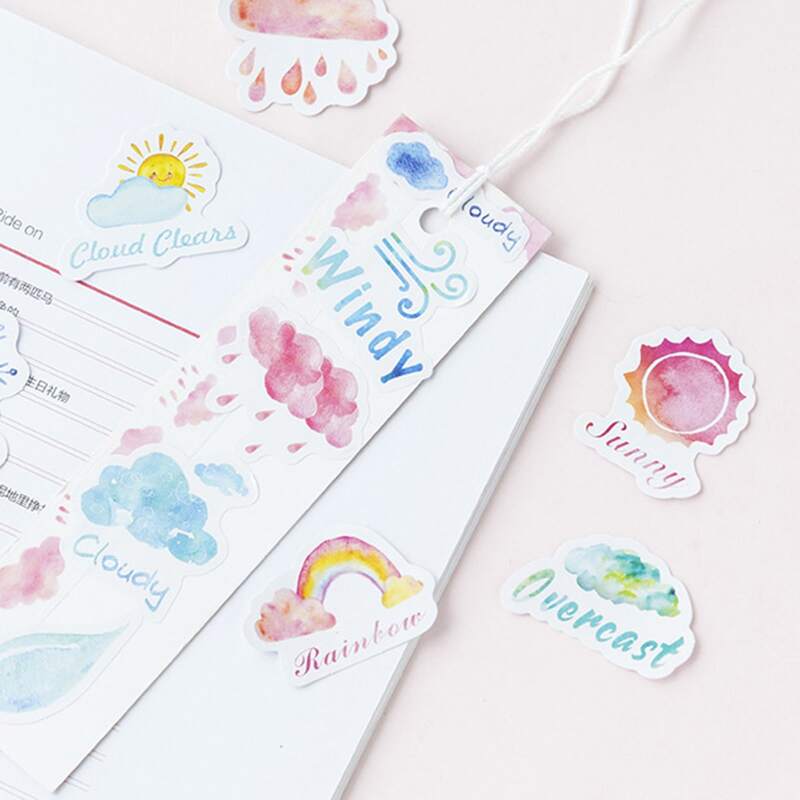 

46pcs Weather Sticker, Multicolor