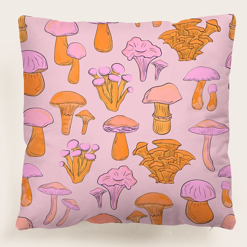 

Mushroom Cushion Cover Without Filler, Multicolor