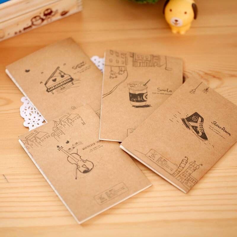 

1pc Random Pattern Notebook, Multicolor