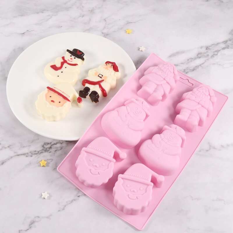 

1pc Random Christmas Cake Mold, Multicolor