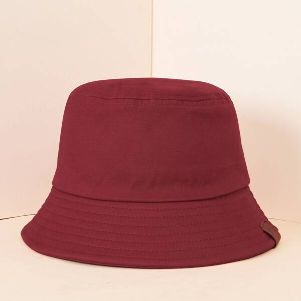 

Label Detail Bucket Hat, Red