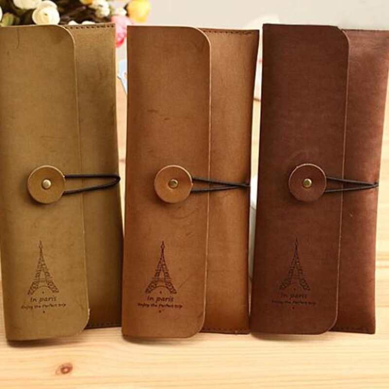 

1pc Random Vintage Pencil Case, Multicolor