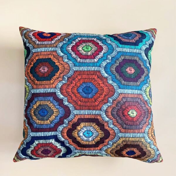 

Geometric Pattern Cushion Cover Without Filler, Multicolor