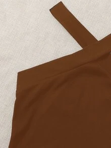 SHEIN EZwear 2 件装交叉短款露背上衣 - 彩色 - 查看 4
