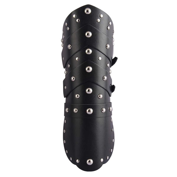 

Men PU Leather Wide Bracelet, Black