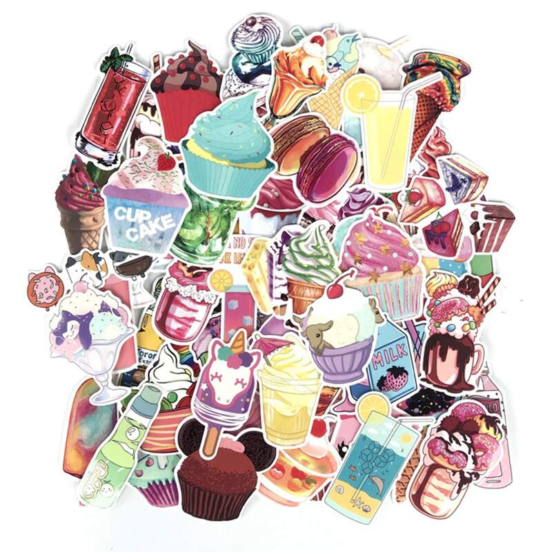 

70pcs Food Sticker, Multicolor