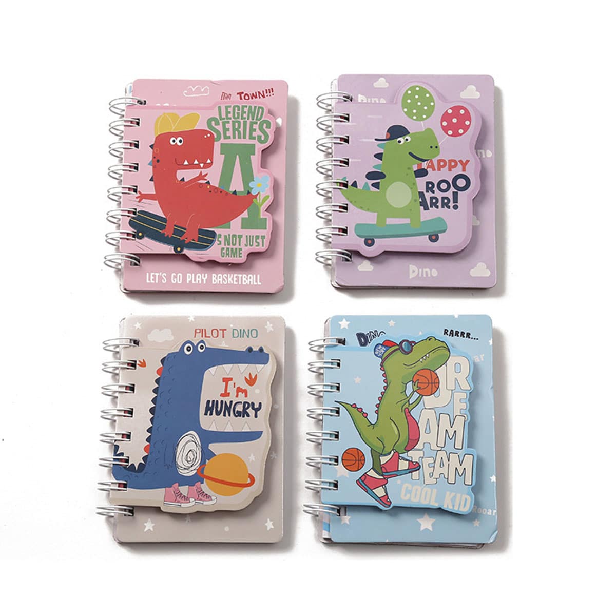 

1pc Random Cartoon Dinosaur Notebook, Multicolor