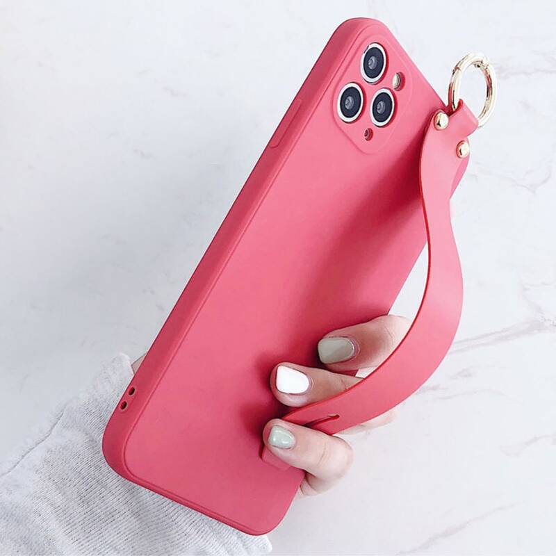

Hand Strap Phone Case, Coral pink
