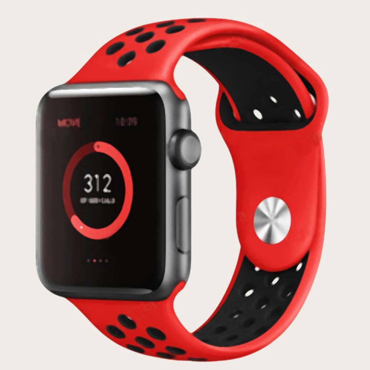 

Colorblock Apple Watch Band, Red