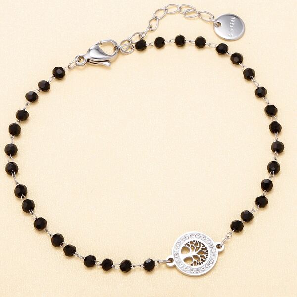 

Tree Charm Bracelet, Silver