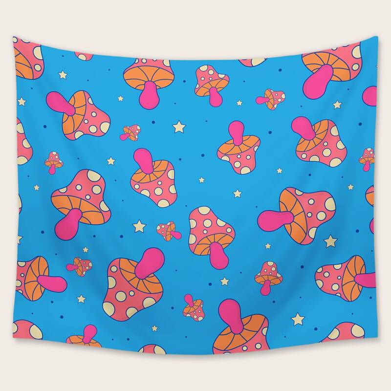 

Mushroom Graphic Tapestry, Multicolor