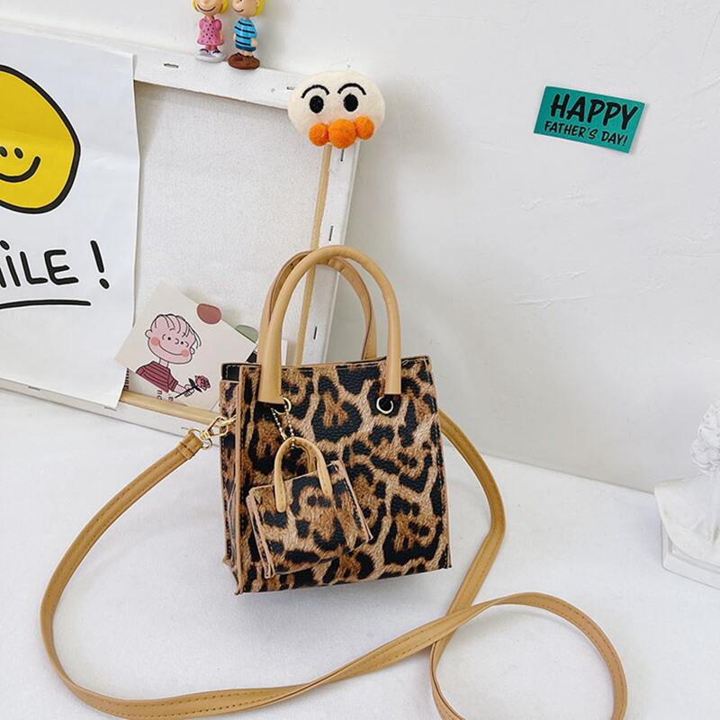 

Leopard Bag With Mini Satchel Bag, Multicolor