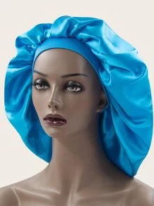 Awegeo Solid Hair Bonnet - Baby Blue - View 7
