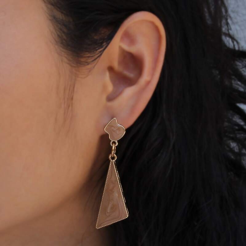 

Geo Charm Drop Earrings, Multicolor