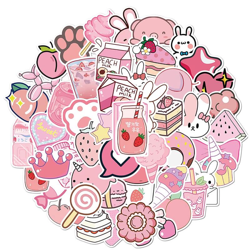 

50pcs Cartoon Sticker, Multicolor
