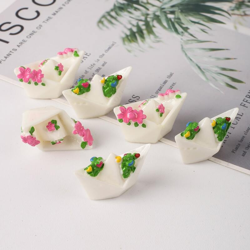 

6pcs Boat Shaped Art Decoration, Multicolor