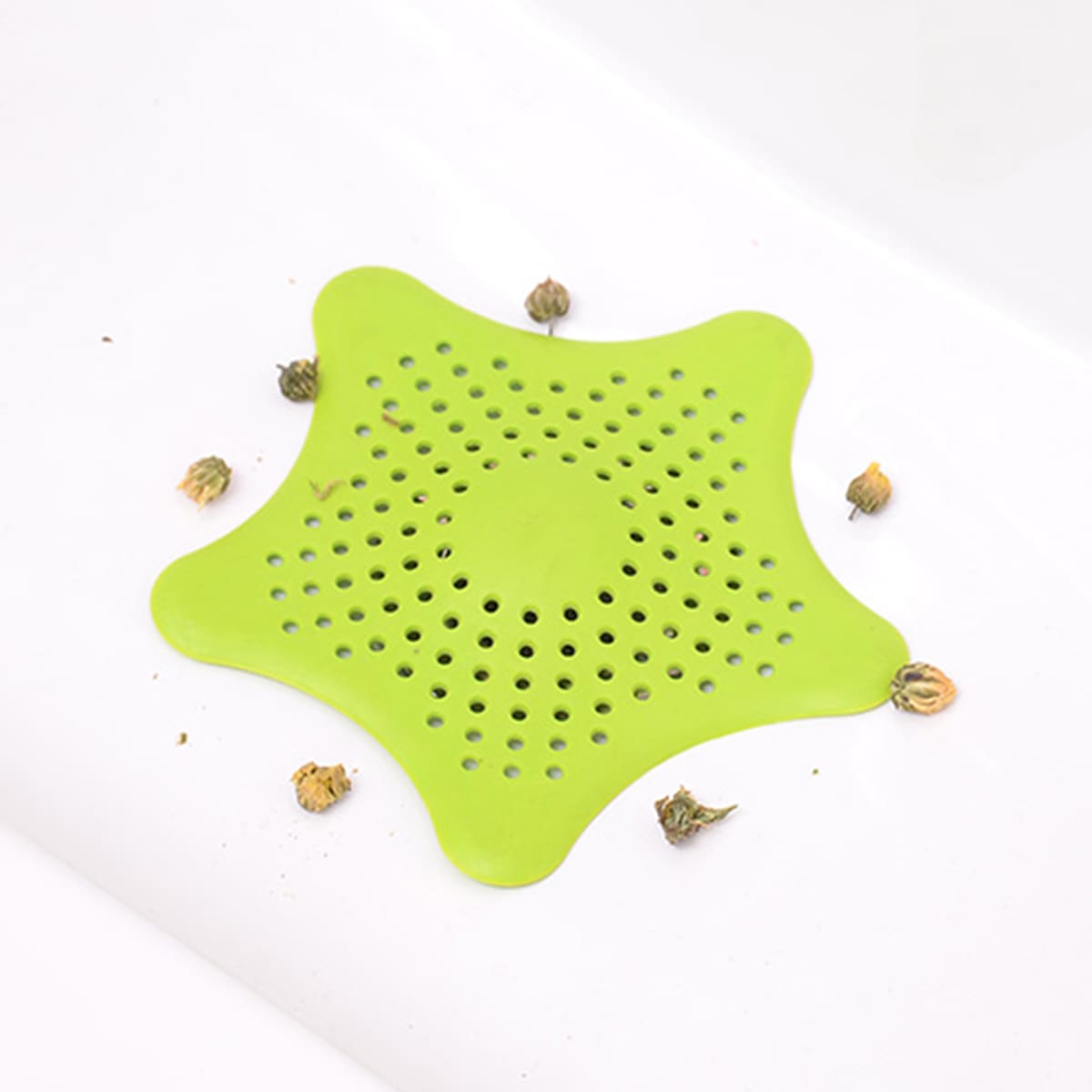 

1pc Star Floor Drain Filter, Green