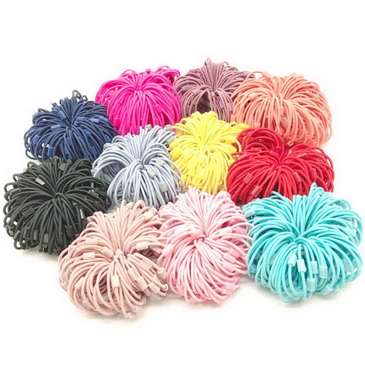 

50pcs Random Hair Tie, Multicolor