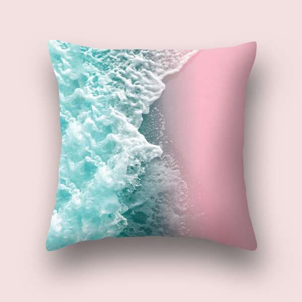 

Sea Print Cushion Cover Without Filler, Multicolor