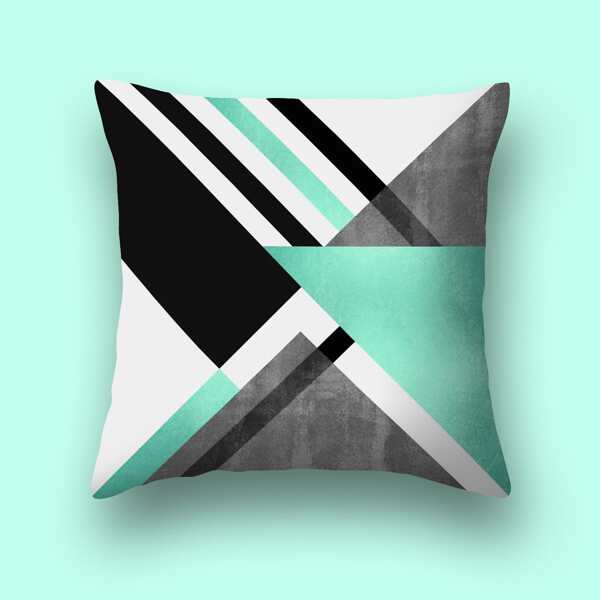 

Geometric Pattern Cushion Cover Without Filler, Multicolor