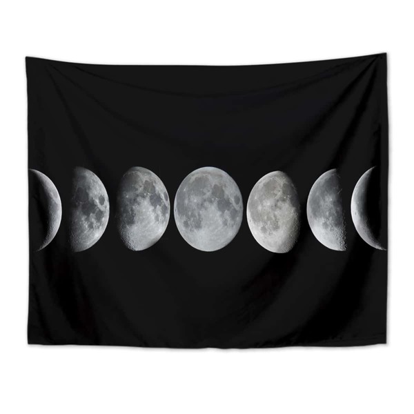 

Moon Print Tapestry, Black
