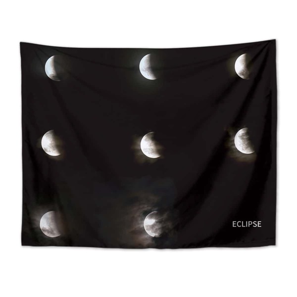 

Moon Print Tapestry, Black