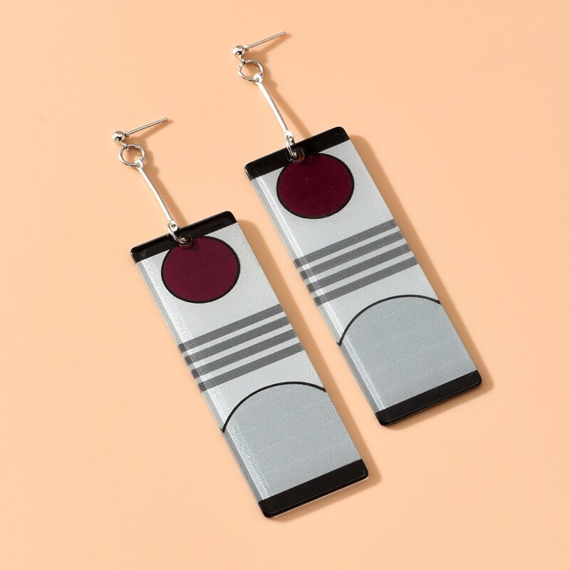 

Geo Charm Drop Earrings, Multicolor