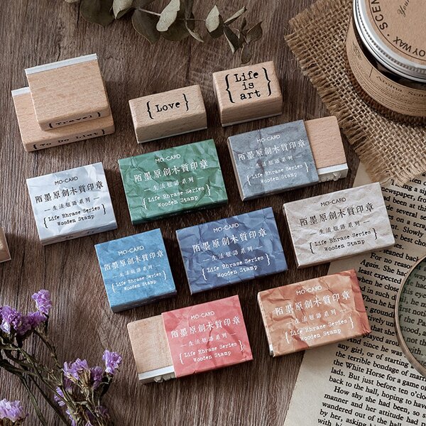 

1pc Letter Graphic Random Stamp, Multicolor