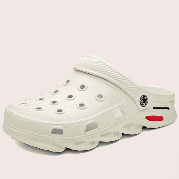 

С открытой пяткой Ажурный Одноцветный Мужские сандалии, Бежевые