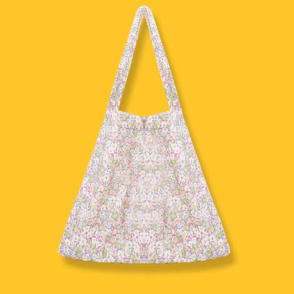 

Allover Floral Graphic Shopper Bag, Multicolor