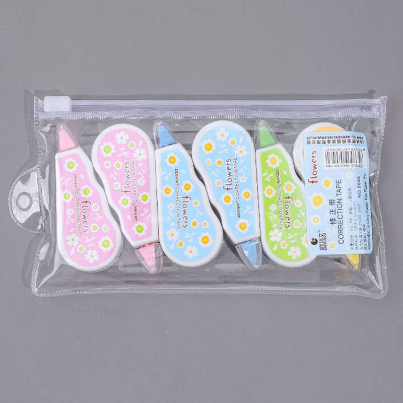 

6pcs Correction Tape Set, Multicolor