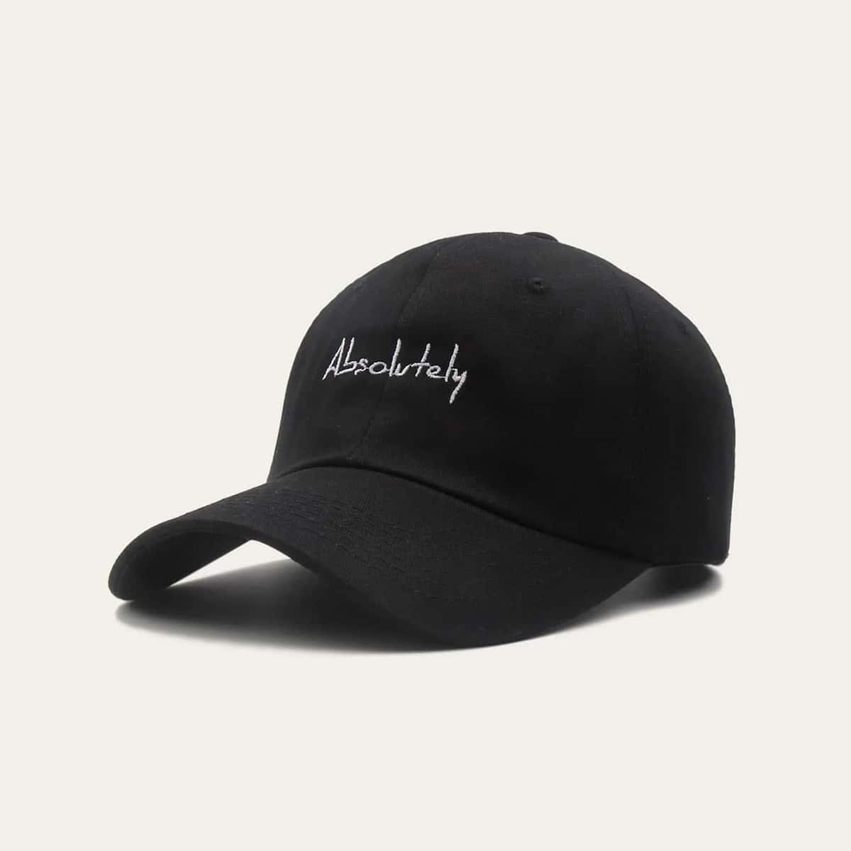 

Guys Letter Embroidery Baseball Cap, Black